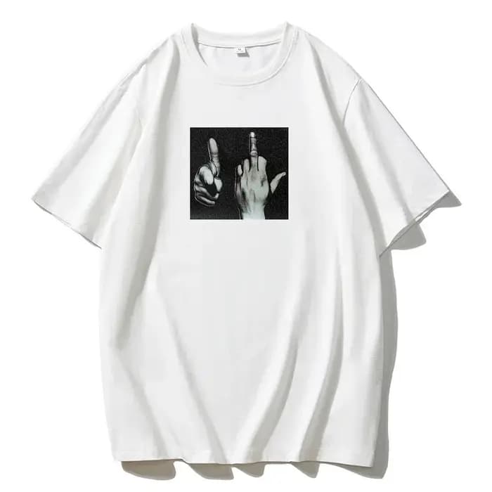 À la mode Ins personnalisé rue décontracté gothique coton imprimé femmes T-shirt 2025 été grande tai