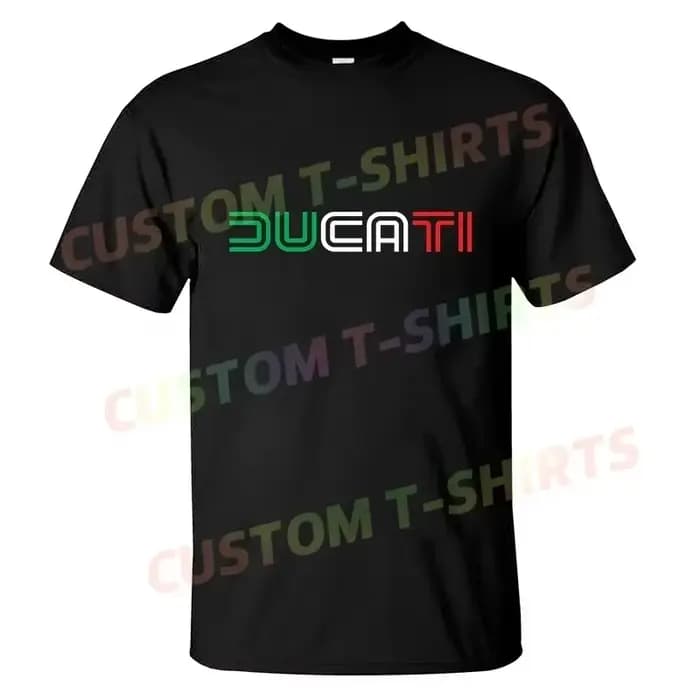 T-shirt décontracté 2026, nouvelle édition limitée, classique rétro, logo Ducatis Corse, t-shirt gra
