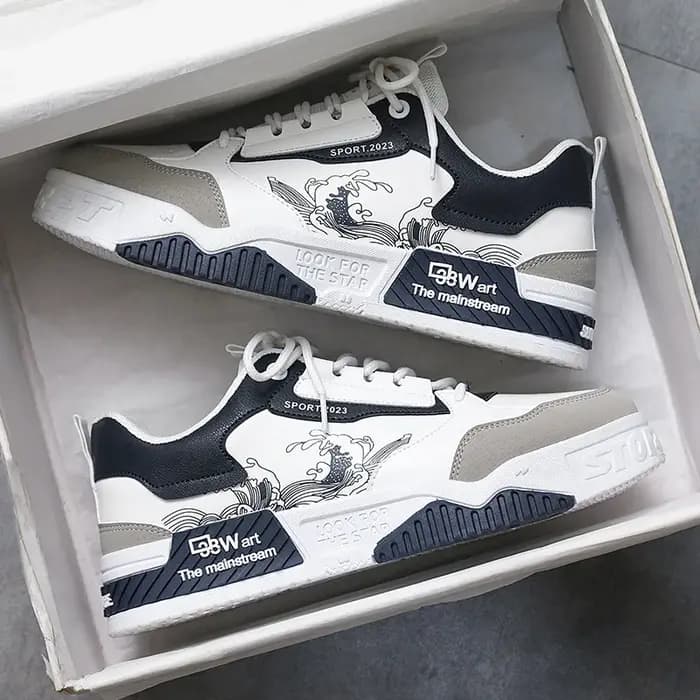Chaussures de Skateboard Blanches pour Homme