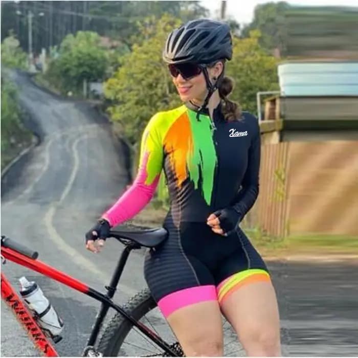 XAMA nouveaux vêtements de cyclisme pour femmes Macaquinho VTT