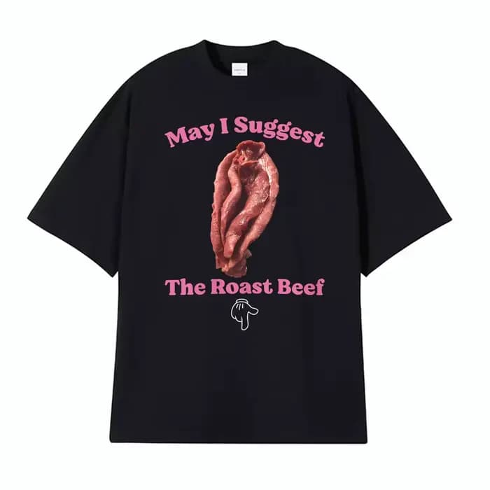 Pouvez-vous me suggérer le t-shirt « Roast Beef » humoristique pour adultes, t-shirts drôles et coqu
