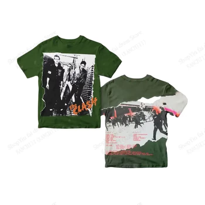 Nouveau groupe de Rock classique l'album clash impression 3D T-shirt hommes femmes mode à manches courtes