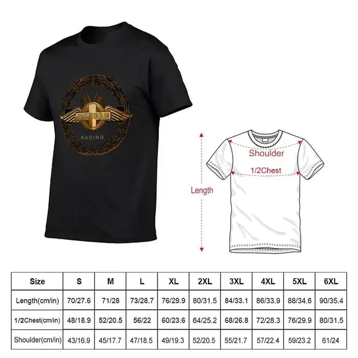 T-shirt imprimé The Morgan Racing Car pour homme, grande taille, avec médicaments