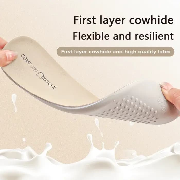 Semelle intérieure de sport confortable et respirante en cuir véritable
