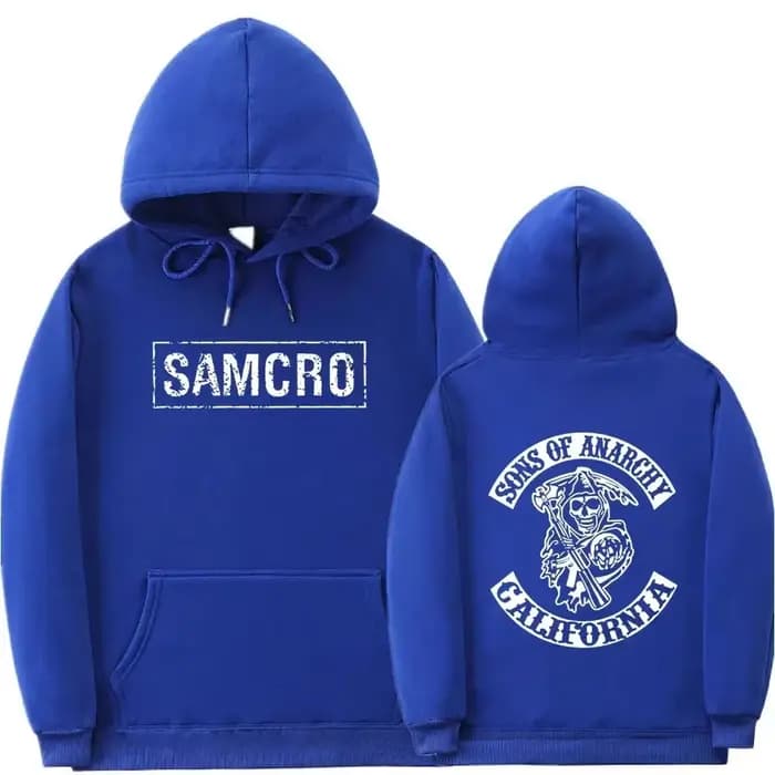 Sweat à capuche imprimé double face Sons of Anarchy SAMCRO