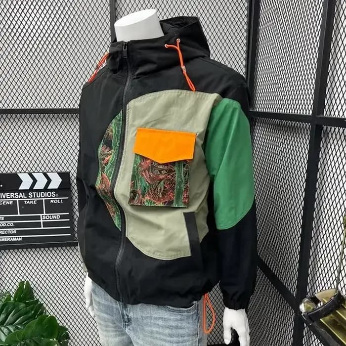 Veste à capuche unisexe coupe ample style streetwear américain