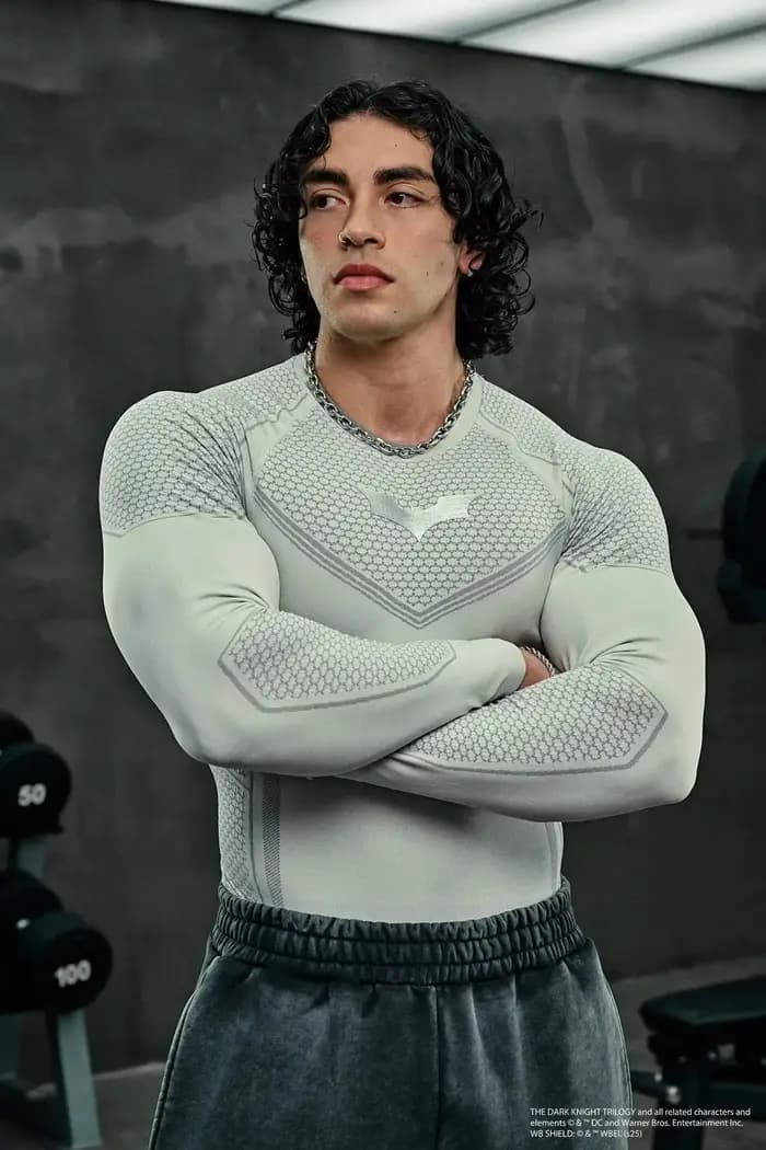 T-shirt de compression à manches longues pour homme