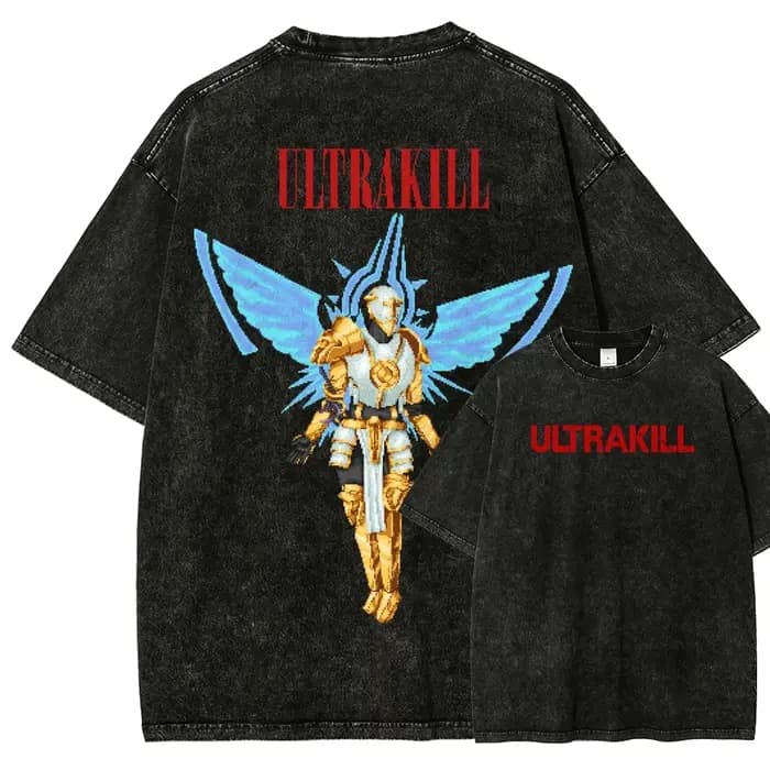 T-shirt délavé ULTRAKILL, vêtements de toutes saisons, vêtements personnalisés, grande taille, unise