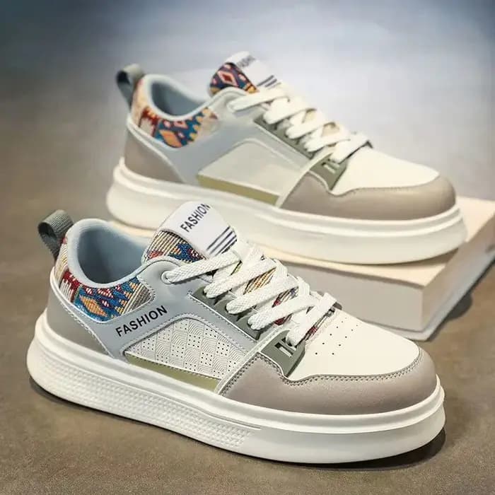Baskets ethniques streetwear pour hommes Printemps 2026 – Respirantes