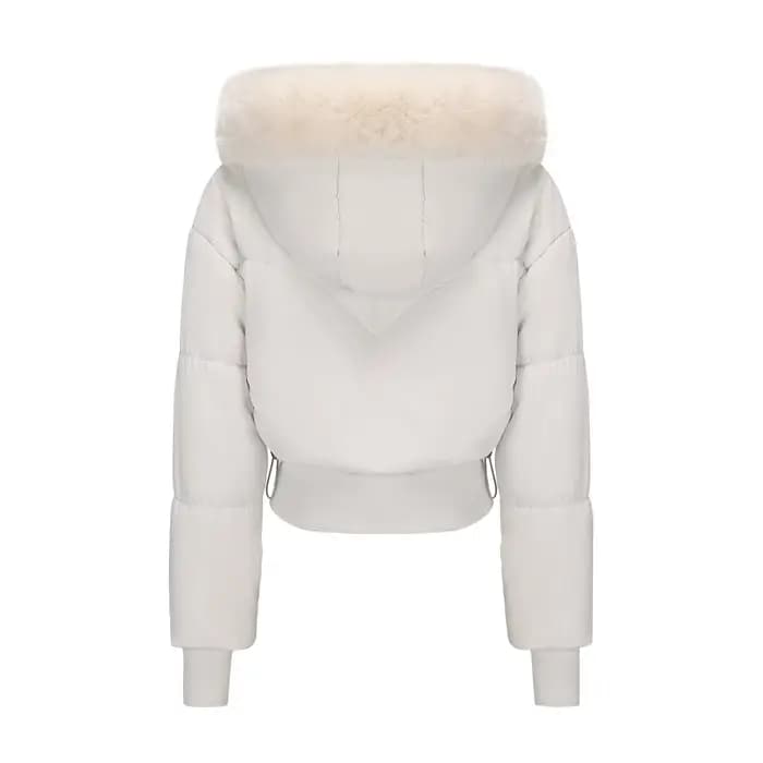 Blouson Bomber Femme 2026 à Capuche Court Veste d'Hiver