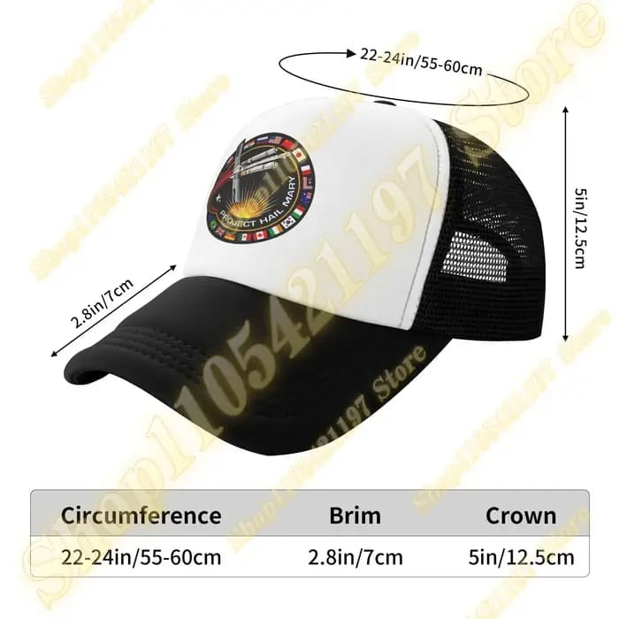 2026 Ryland Grace Project Hail Mary Sci-Fi rocky Accessories Casquette Trucker en maille rafraîchissante pour l'été