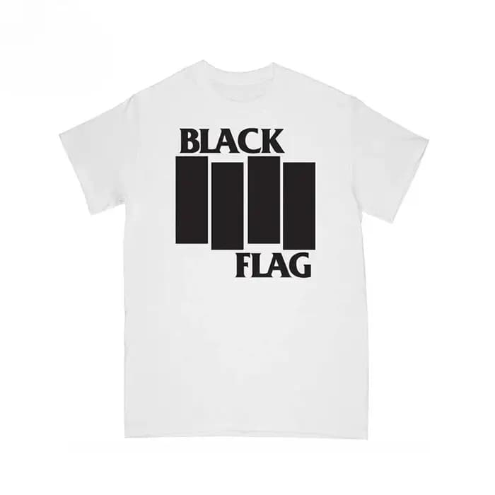 T-shirt décontracté du groupe de punk rock américain Black Flag