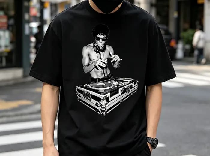 T-shirt DJ Lee inspiré de Bruce