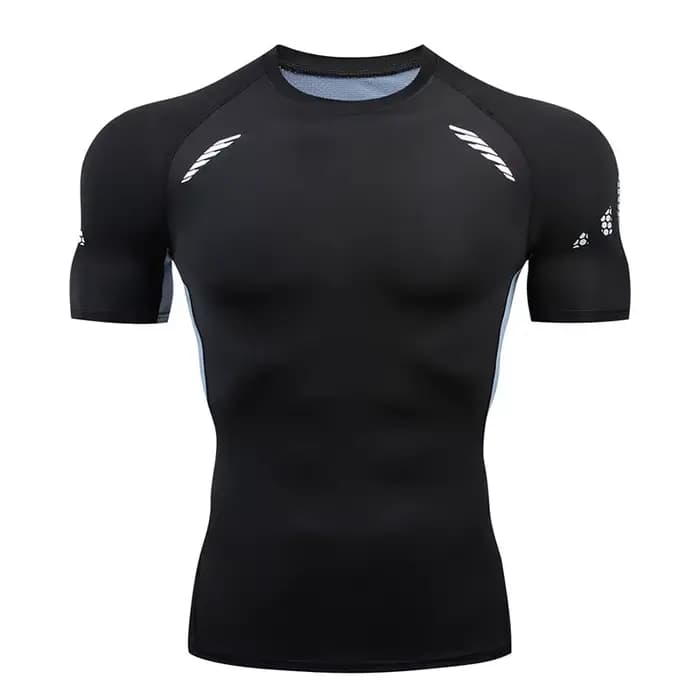 Chemises de compression à manches courtes pour hommes