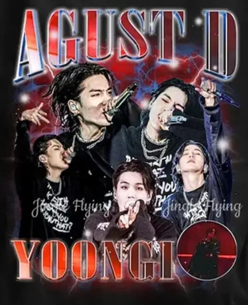 Agust D Tour T-Shirt Vintage Min Yoongi Chemise de tournée mondiale