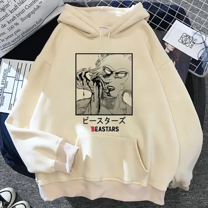 Beastars veste à capuche pour femme anime style coréen gothique streetwear pull femmes