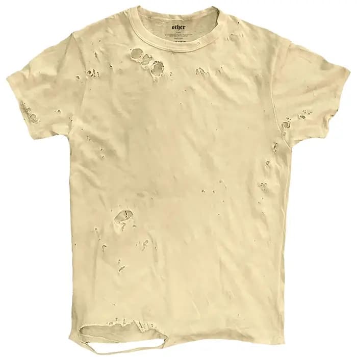 Lèvres graphique déchiré hommes T-shirt été mince