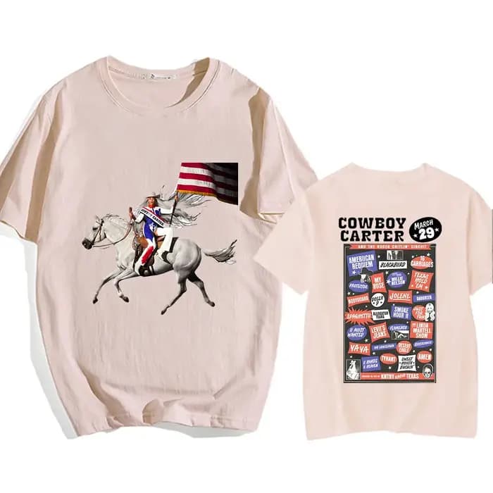 Cowboy Carter Beyoncée T-shirt impression graphique
