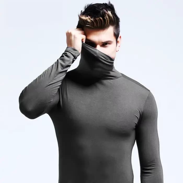 Sweat-shirt à col roulé pour hommes