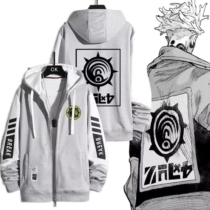 GACHIAKUTA Sweat à capuche zippé Rude Riyo Costume Casual Harajuku à manches longues pour hommes et femmes