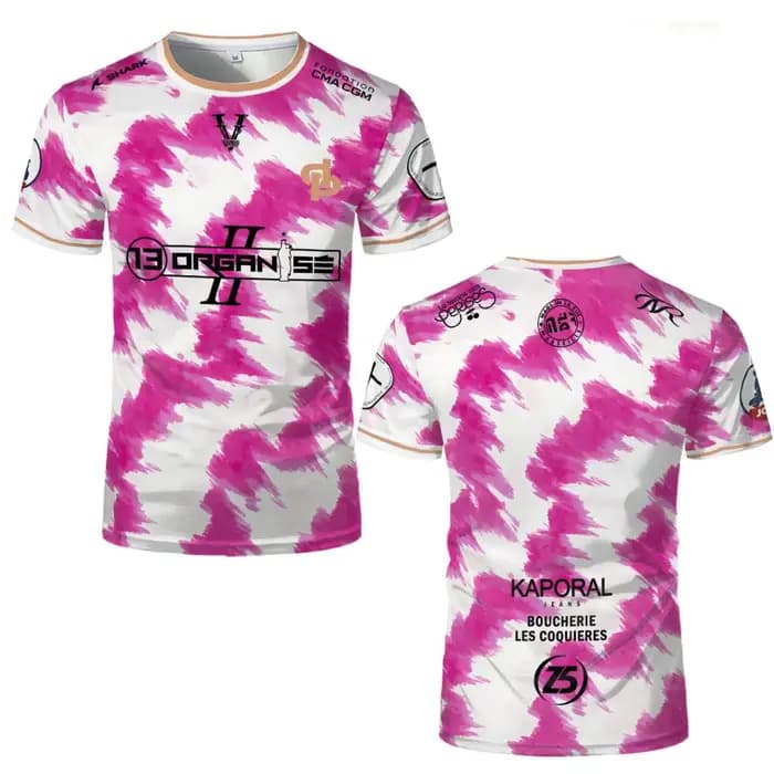 Nouveau Marseille Rap 13 organiser le maillot JUL Street Trap Hip Hop imprimé Football T-Shirt homme