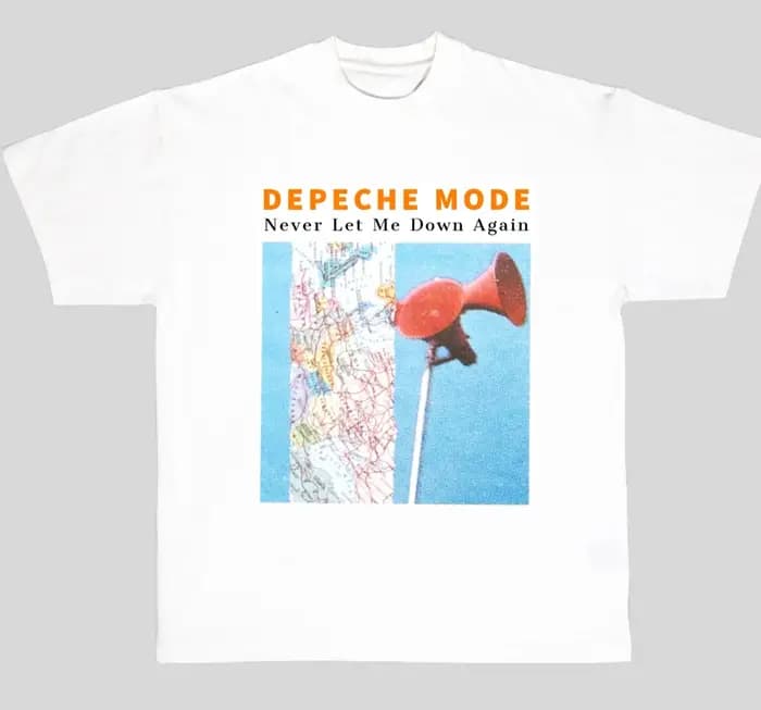 T-shirt graphique Art Black Electronic Combination Depeche Mode Band 100% coton pour hommes et femmes