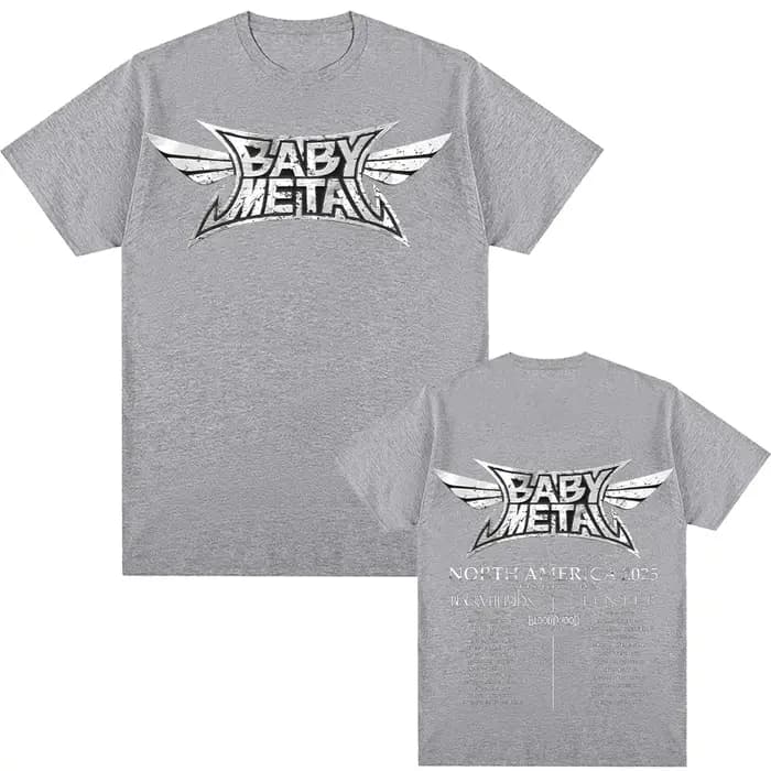Babymetal amérique du nord Tour 2025 T-shirts Vintage