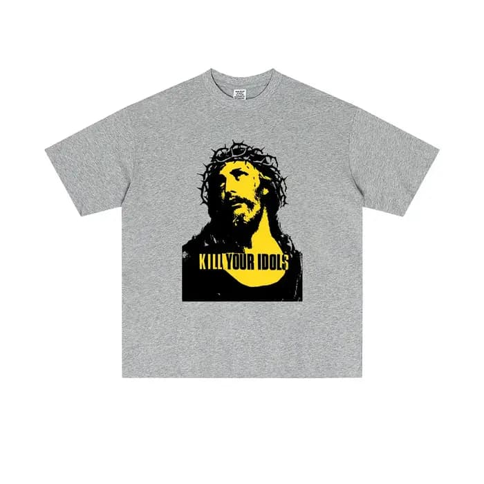 Offre spéciale tuer votre idole même Style graphique T-shirts hommes femmes rétro gothique Rock métal