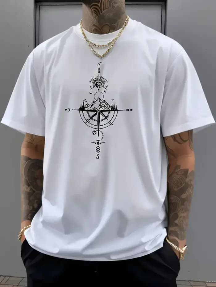 Hauts pour hommes nouveau Style lettre imprimer mode décontracté à manches courtes T-shirt Streetwear