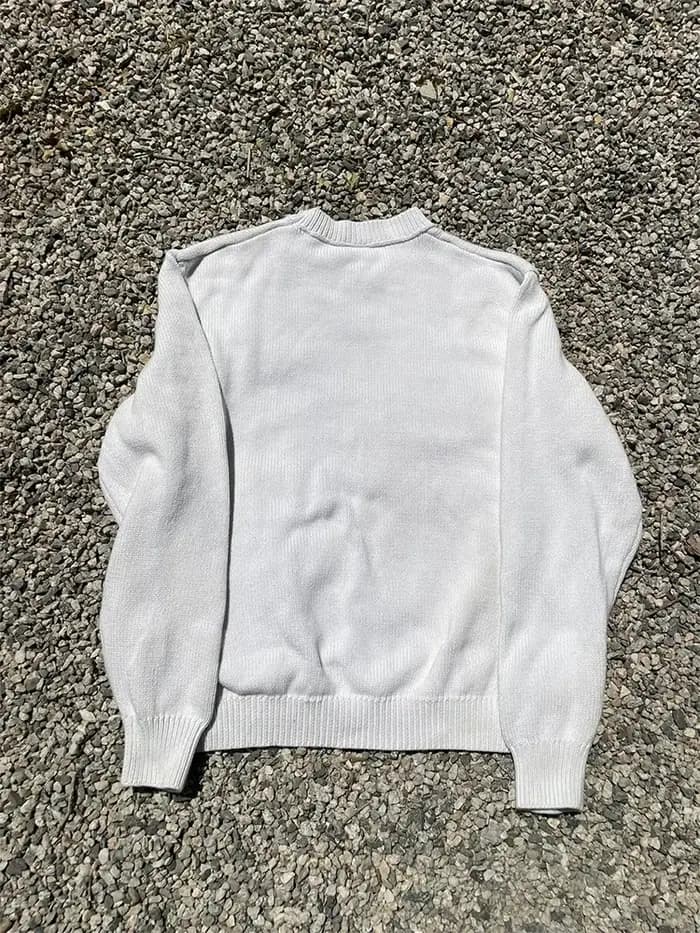 Pull homme Y2K Aphex double tricot surdimensionné pull gothique hiver graphique Streetwear à manches