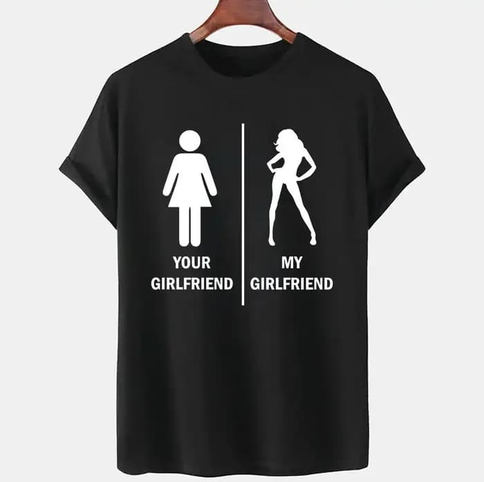 T-shirt graphique humoristique pour homme, haut gothique, hip hop, Harajuku, Ulzzang, votre petite a