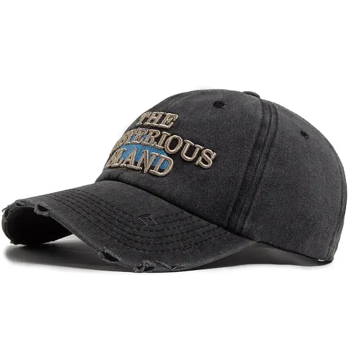 Casquette de baseball The Mysterious Island Letter pour hommes