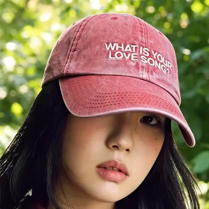 Nouvelle Casquette Kpop What Is Your /'Love Song Same en tricot brodé, Casquette de concert de tournée mondiale, Casquette de baseball tendance pour femmes et hommes, pour l'extérieur