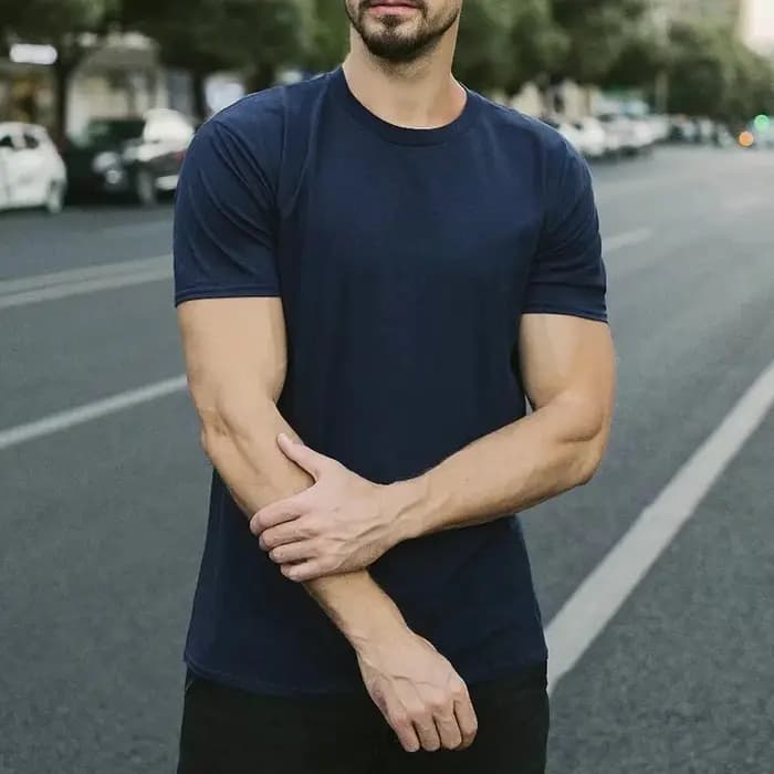 T-shirt en coton personnalisé avec logo