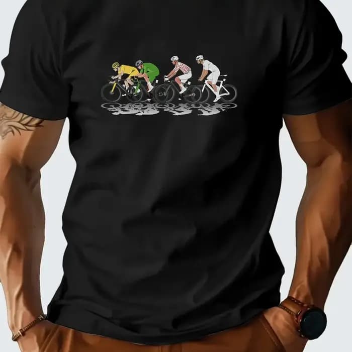 T-Shirt graphique Tour De France pour hommes