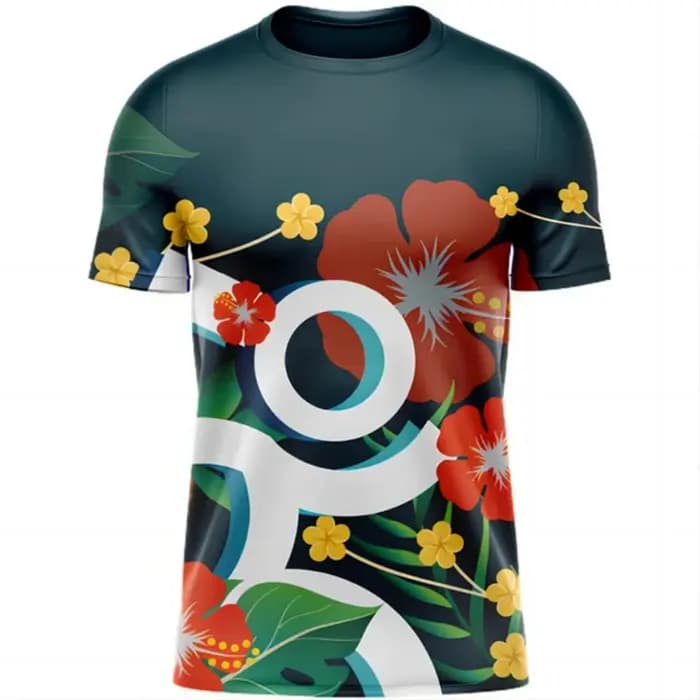 T-Shirt classique à manches courtes et col rond pour homme