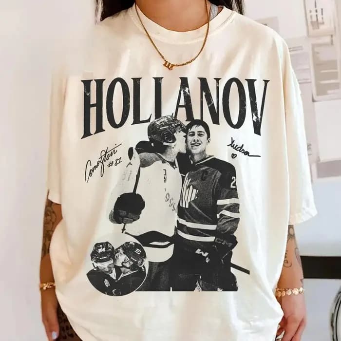 T-shirt vintage Hollanov Hudson Williams Connor Storrie Heated Rivalry Merch Tee Ilya Rozanov Shane Hollander Soft Été 2026