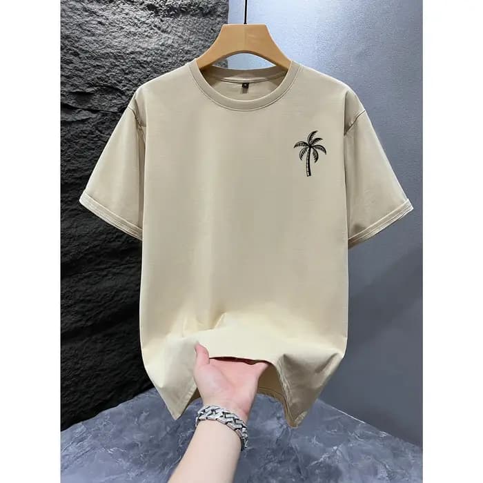 T-shirt graphique Life Is A Beach Palm Tree pour hommes et femmes, streetwear d'été, manches courtes, décontracté, en coton, vintage, pour la plage
