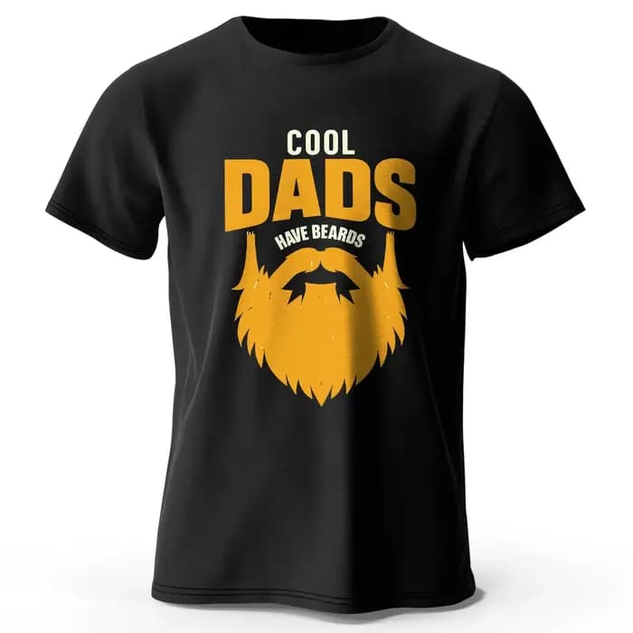 T-Shirt imprimé papa avec barbes pour hommes et femmes