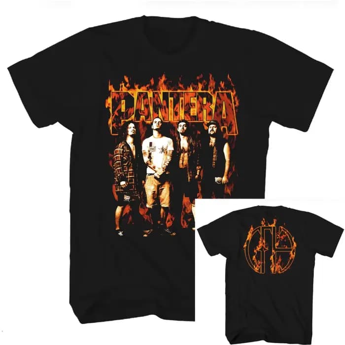 T-shirt Pantera Vulgar Display of Power Band 100% coton