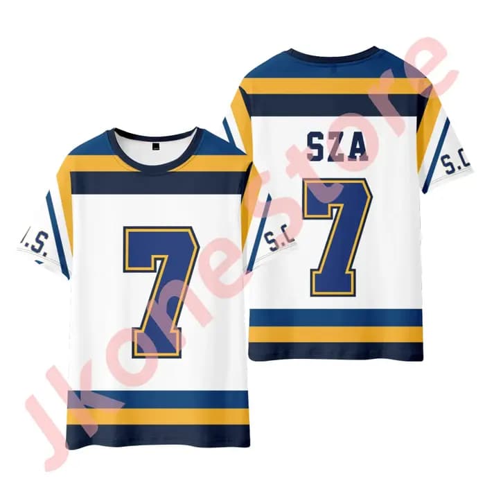 SZA SOS Jersey T-shirts amérique du nord Tour Merch t-shirt Cosplay femmes hommes mode décontracté S