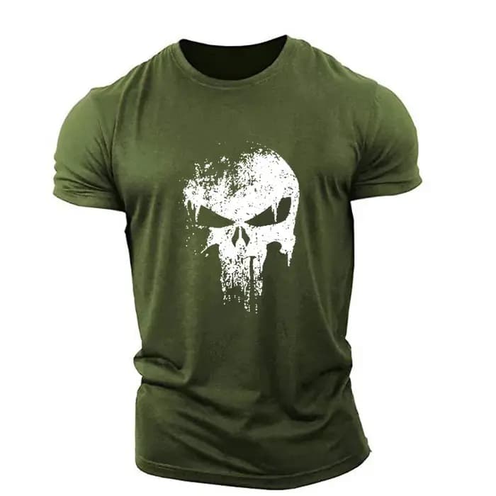 T-shirt Horror Skulls à manches courtes pour hommes