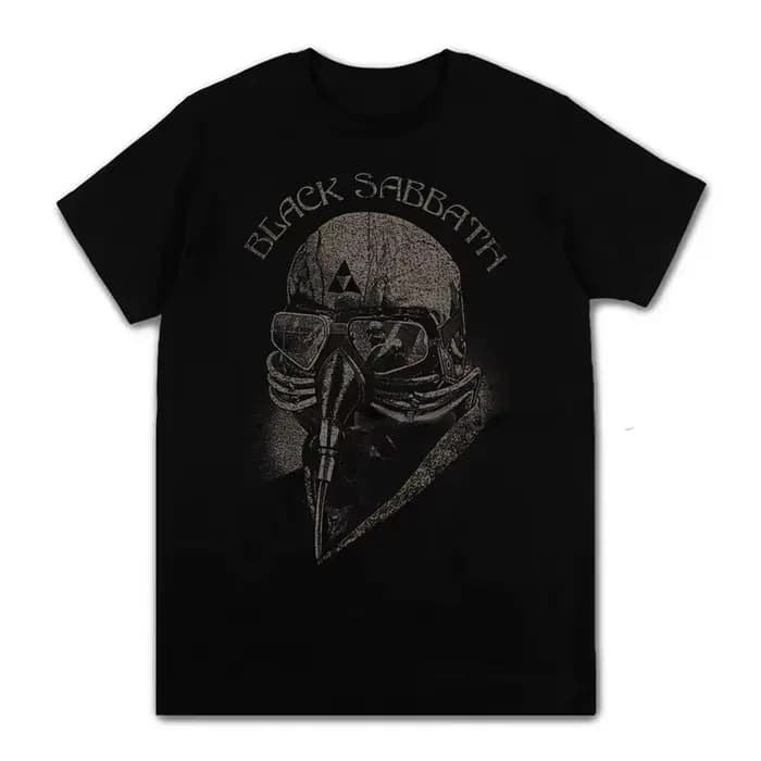 T-shirt unisexe ample à manches courtes avec motif graphique de groupe de rock métal noir