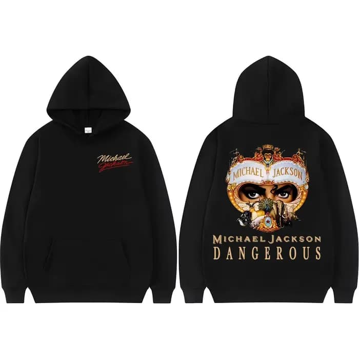 Sweat-shirts à capuche King of Pop Michael Jackson Dangerous Merch pour hommes et femmes