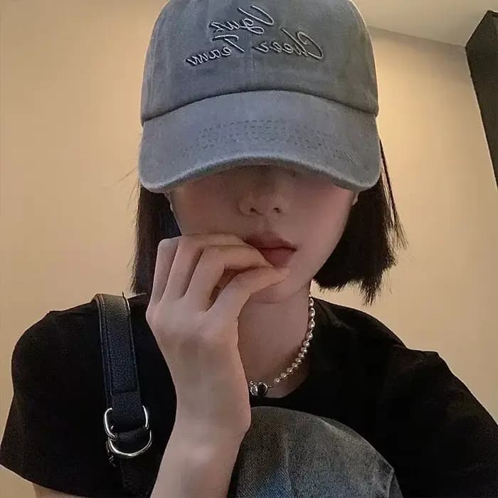 Casquettes de baseball en coton délavé rétro pour femmes