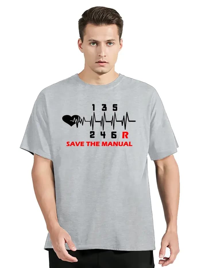 Vintage hommes vêtements T-Shirt sauver le bâton Transmission manuelle trois impression hauts surdimensionné Hip Hop