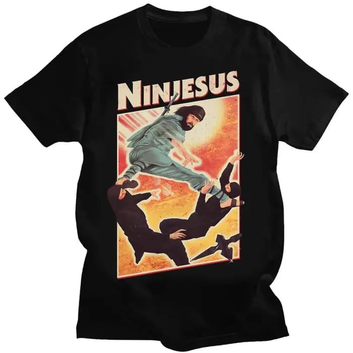 T-shirt graphique drôle de l'équipe de Jésus pour hommes et femmes