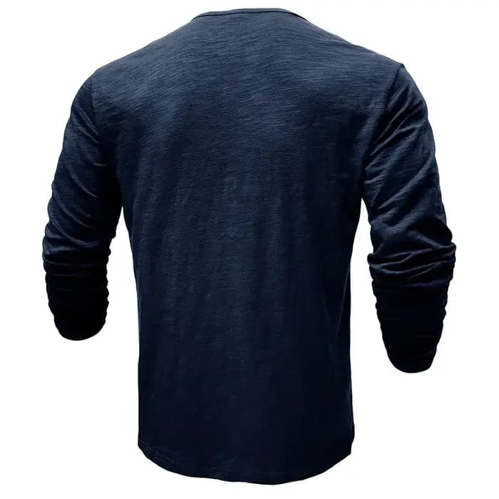 Henley – chemise à manches longues pour hommes