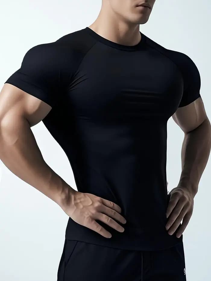 T-shirt pour homme, t-shirt de fitness pour homme