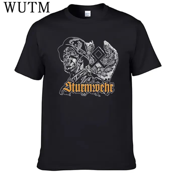 Nouveau groupe Sturmwehr t-shirt 100% coton hommes chemise